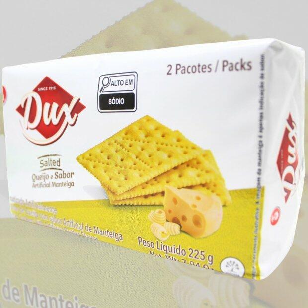 Dux Salted Biscoito de Queijo com sabor Manteiga 225g.