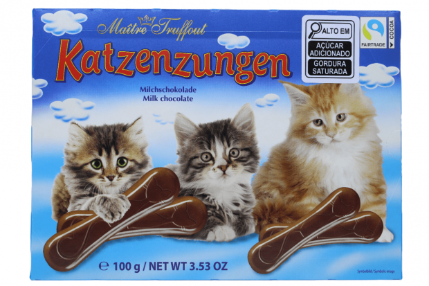 Lngua de Gato Chocolate Ao Leite Matre Truffout 100g