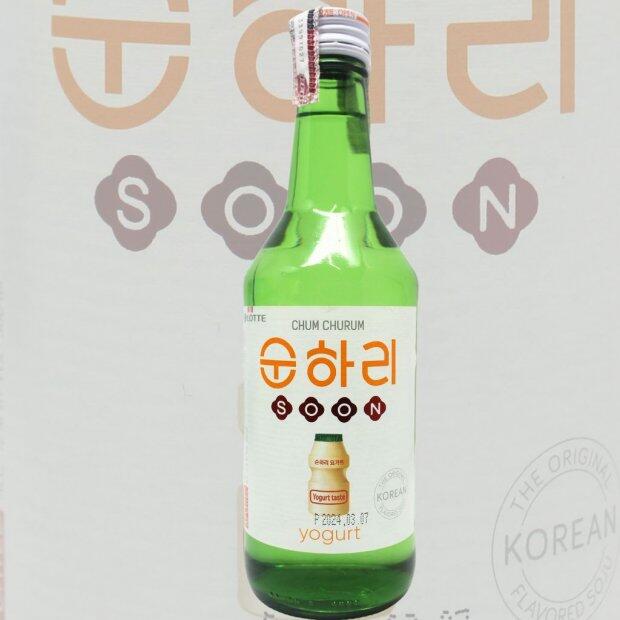 Soju Coreano Sabor Iogurte 12% Alc Lotte 360ml.