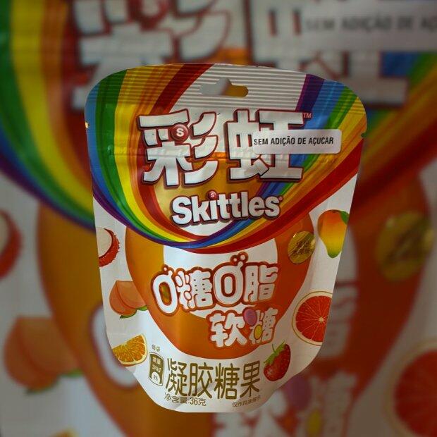 Bala Skittles Gelatinosas Sabor Frutas sem Aucar 36g