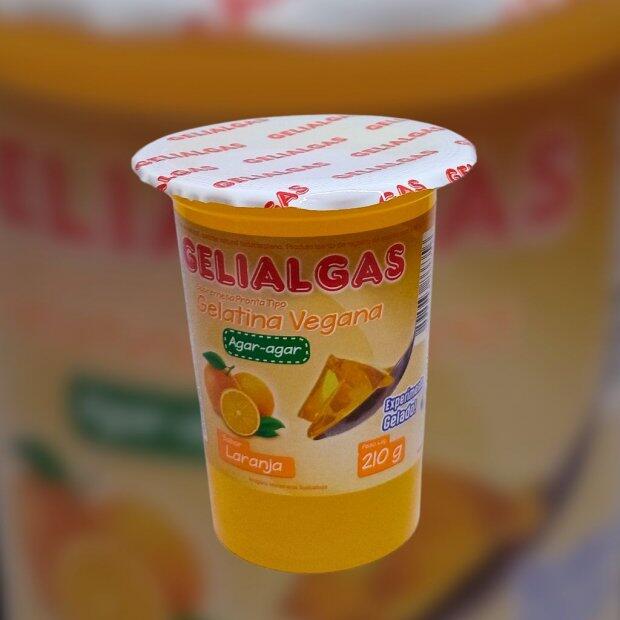 Gelatina Vegetal de Algas Marinhas sabor Laranja 210g