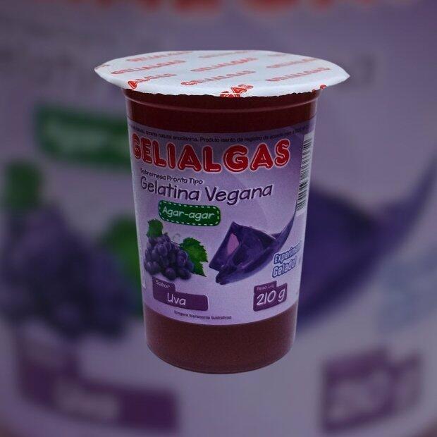 Gelatina Vegetal de Algas Marinhas sabor Uva 210g