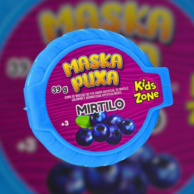 Goma de Mascar Maska Puxa sabor Mirtilo 39g