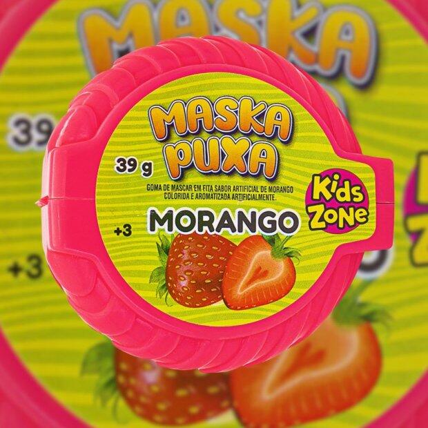 Goma de Mascar Maska Puxa sabor Morango 39g