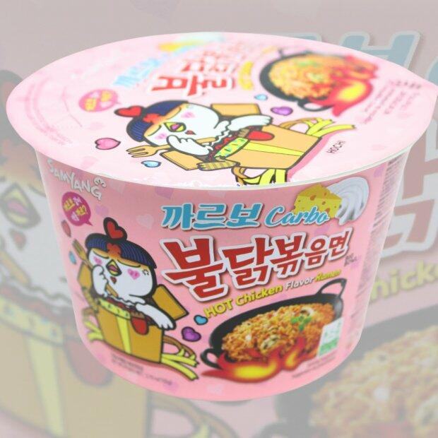 Lamen Big Bowl Carbonara Hot Chicken 105g