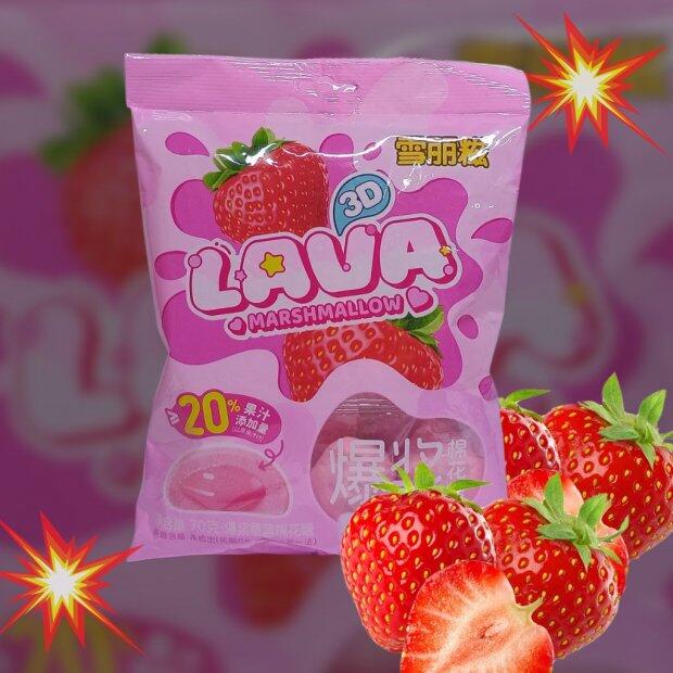Marshmallow Sabor Morango Explosivo 70g