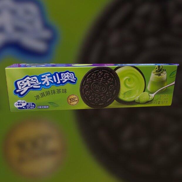 Oreo Biscoito sabor Sorvete de Matcha 97g