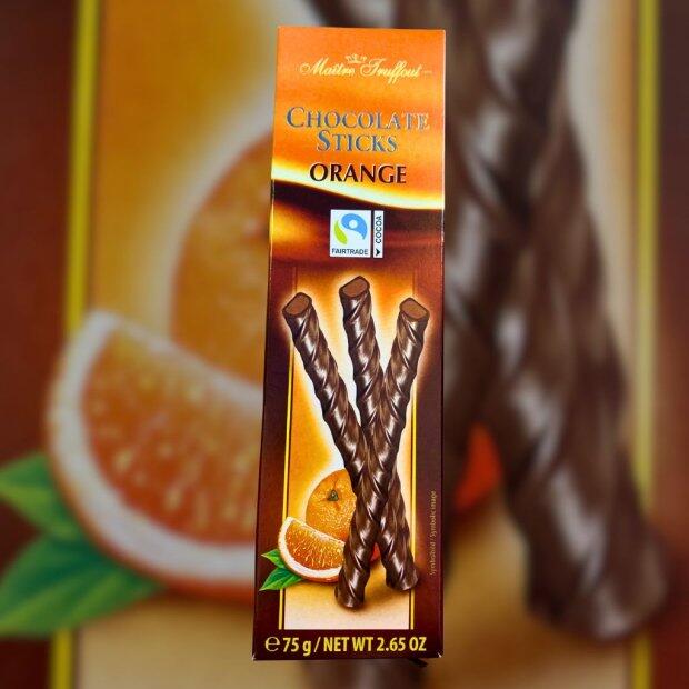 Palitos de Chocolate Ao Leite com Recheio De Laranja  75g