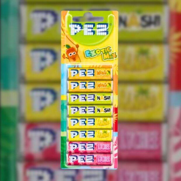 Pez Refil sabor Exotic Mix 68g