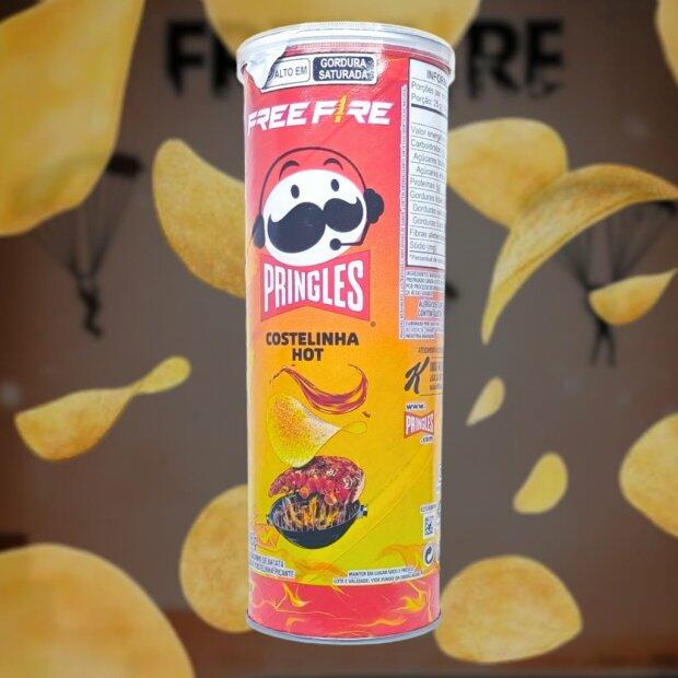 Pringles Free Fire sabor Costelinha Hot 105g