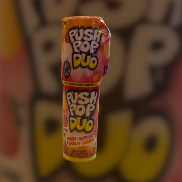 Push Pop Duo Morango+Laranja 14g