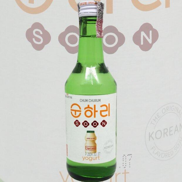 Soju Coreano Sabor Iogurte 12% Alc Lotte 360ml.