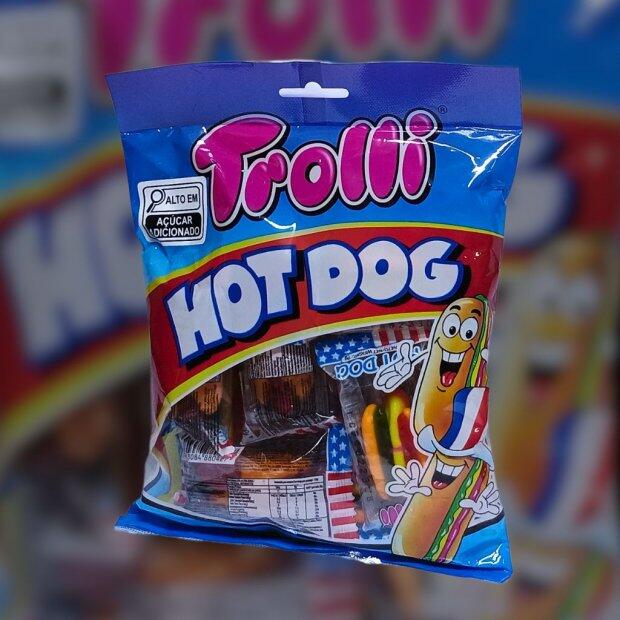 Trolli Hot Dog Bala de Gelatina Sabor Frutas 90g